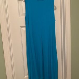 Teal swing dress